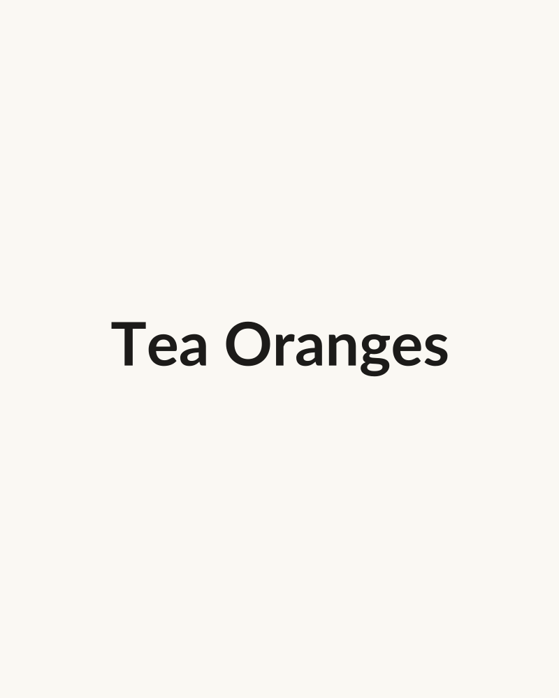Tea Oranges — dry leaf