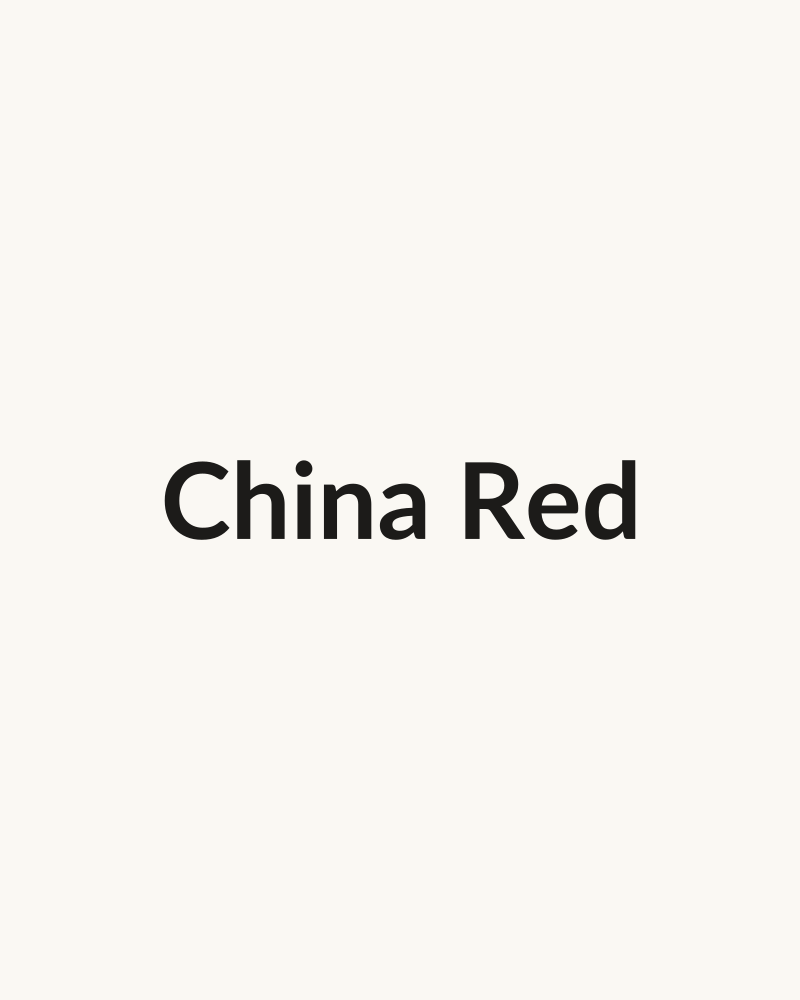 China Red — dry leaf